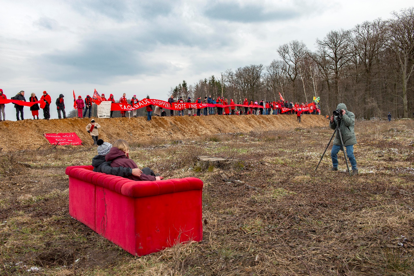 Rotes Sofa